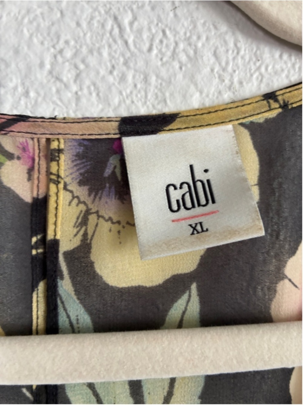 CAbi Black Floral Ruffle Sleeveless Camisole - Picture 2 of 3